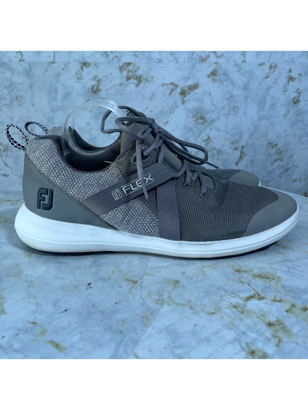Footjoy Flex Men's Size 11M Golf Shoes Gray White Comfort Spikeless Sneakers